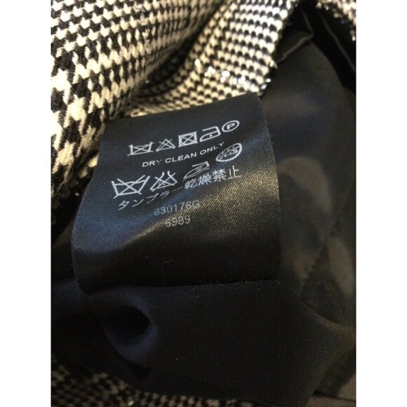 Jaeger London Womens Wool Blend Houndstooth Sheath Dress Size 6 Black & White Me - Picture 7 of 10